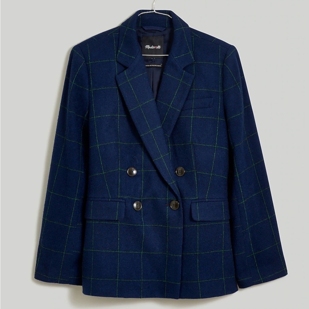 Madewell Rosedale Blazer in Plaid